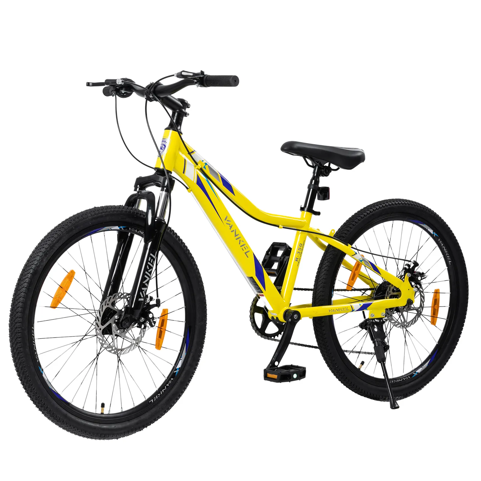 VANKEL VK02 24-Zoll-Fahrrad, Gelb, Ansicht 3